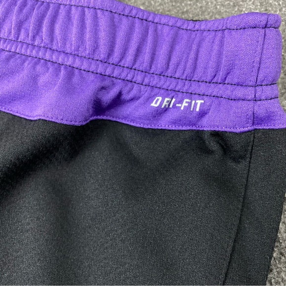 Nike Dri-Fit Black Purple Joggers Youth Size XL - Picture 4 of 12